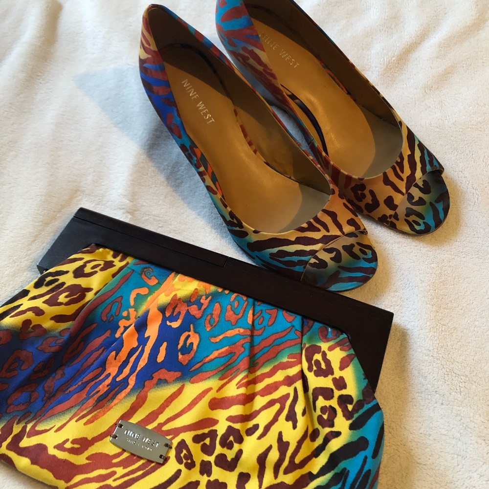 Nine West shoes and clutch
